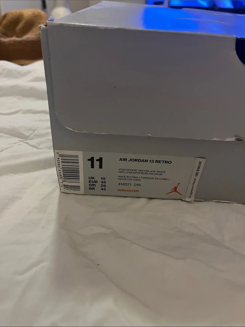 Jordan Men’s Sneakers in White and Gray